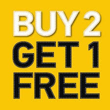 Buy 2 Get 1 Free