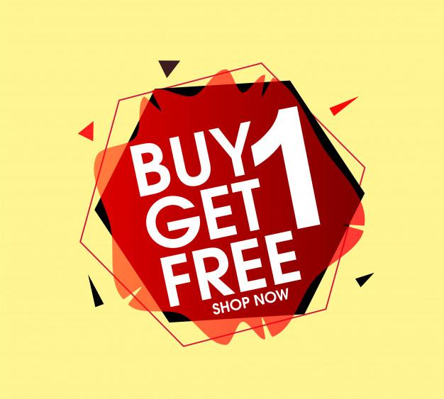 Buy 1 Get 1 Free