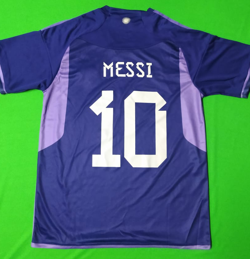 Argentina Messi Away Jersey (Front and Back Print) 2022/23 [Premium Quality]