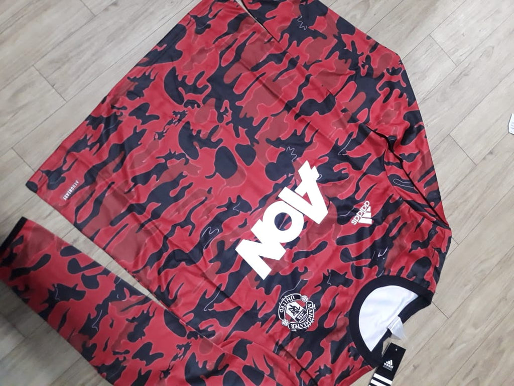 Manchester United Home Track Upper Black/Red 2021/22