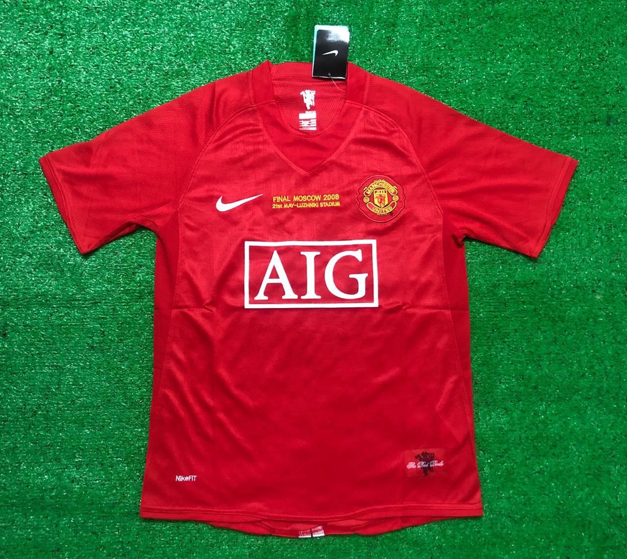 Retro Manchester United Home Ronaldo Jersey with Shorts UCL Final 2007/08