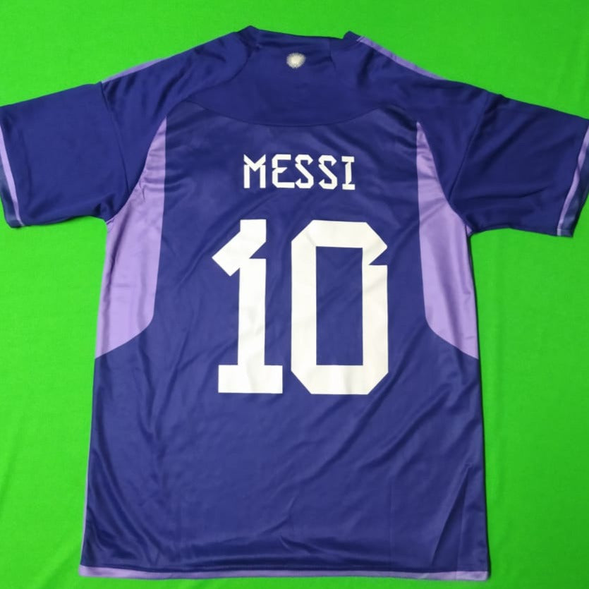 Argentina Messi Away Jersey (Front and Back Print) 2022/23 [Premium Quality]