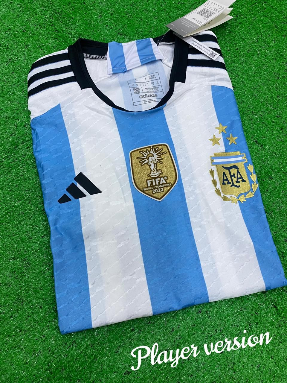Argentina Campeons Del Mundo 3 Star (FIFA Badge and Arm Logos) Jersey 2022/23 [Player's Quality]