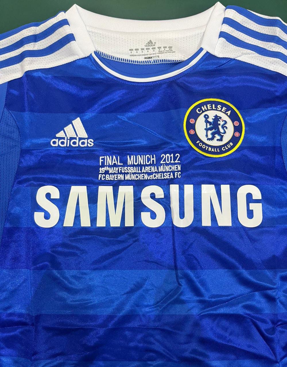 Retro Chelsea Home Lampard Jersey with Shorts Final Munich 2012