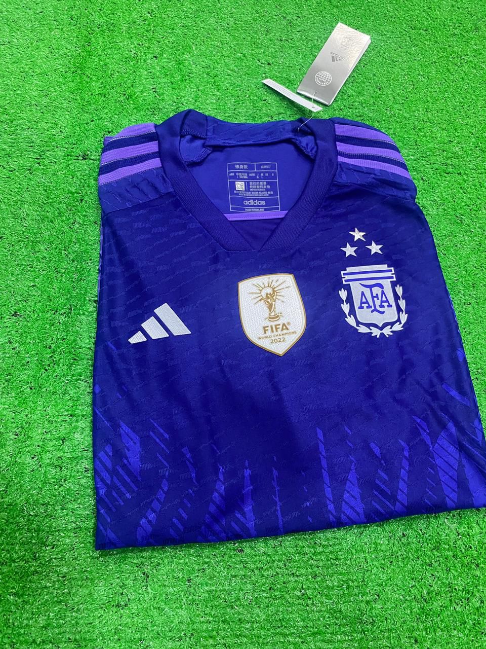 Argentina Away 3 Star Jersey (With FIFA Winner Badge) 2022/23 [Player's Quality]