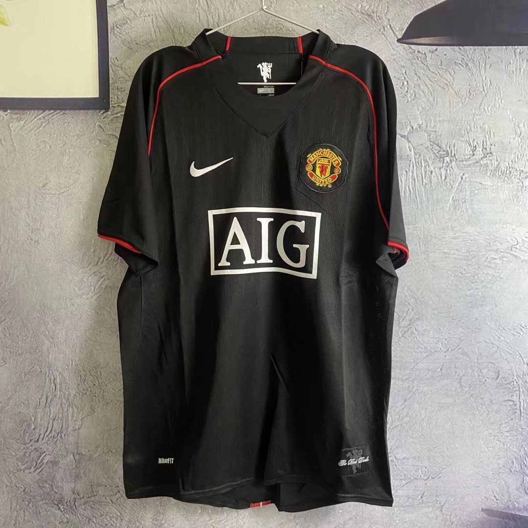 Retro Manchester United Away Ronaldo Jersey with Shorts 07/08