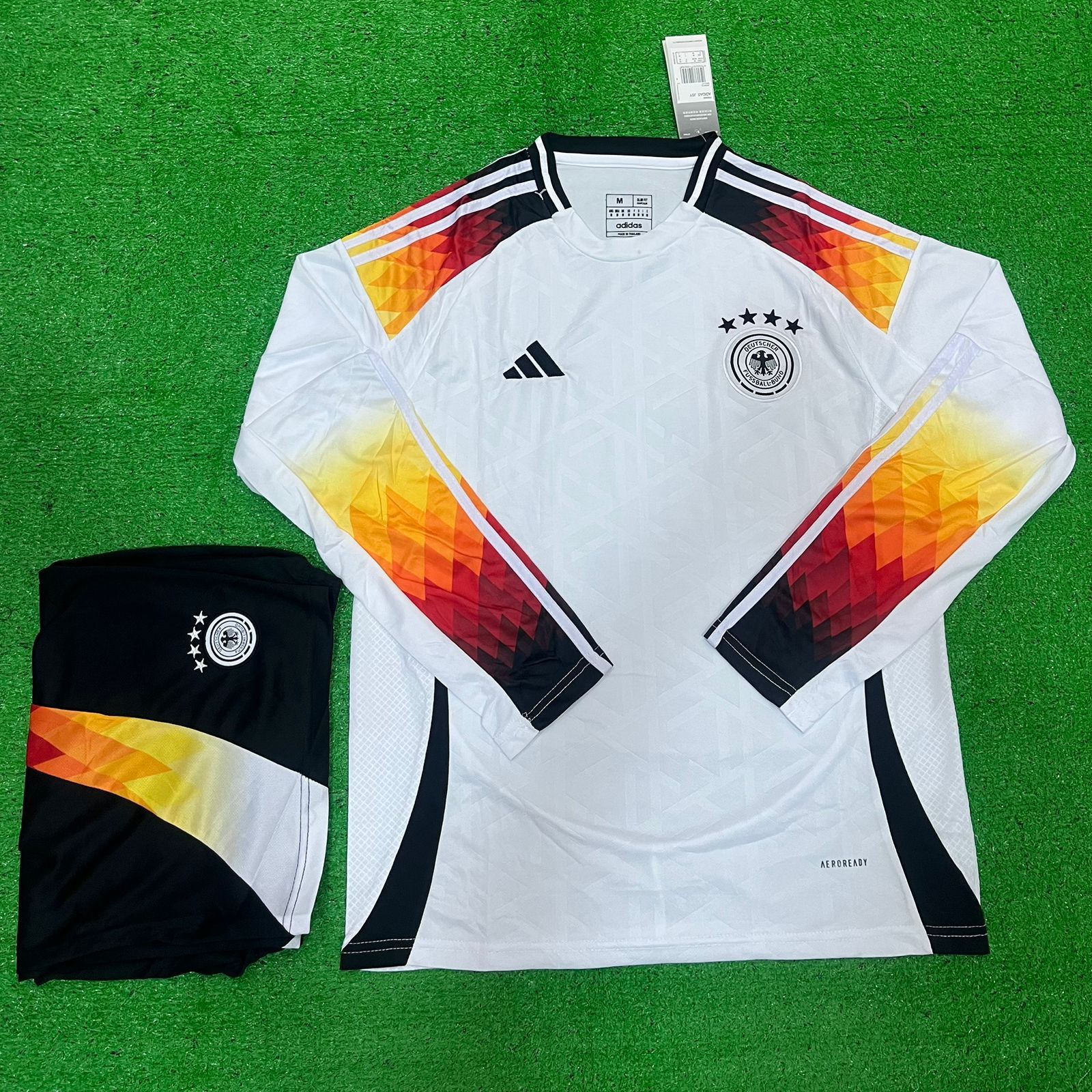 Germany Home Full Sleeve Euro cup Jersey with Shorts 2025 [Premium Quality]