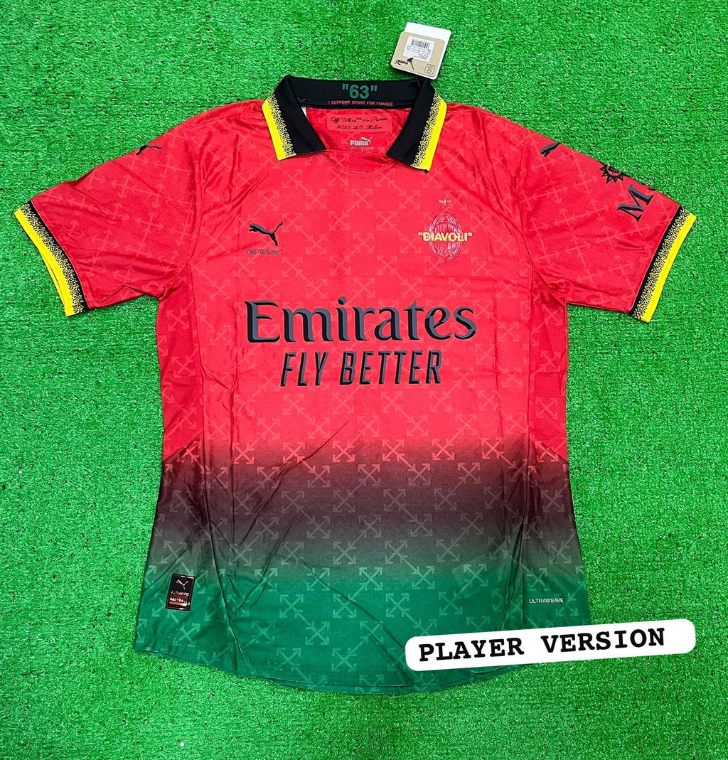 AC Milan Home DIAVOLI special  edition Jersey 2025/26 [Player's Quality]