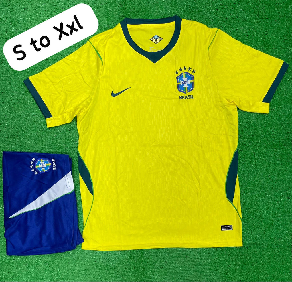 Brazil Home Jersey with Shorts WC 2026 [Premium Quality]