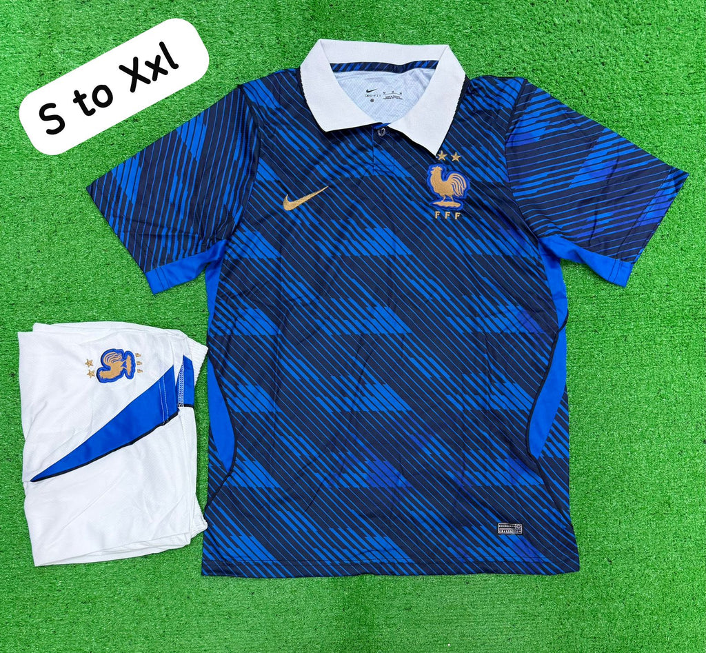 France Home Jersey with Shorts WC 2026 [Premium Quality]