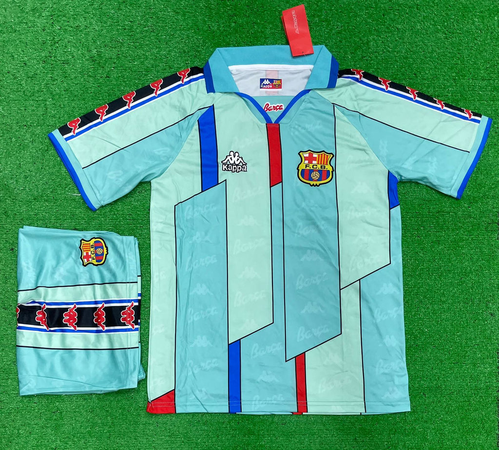 Retro Barcelona Away Jersey with Shorts 1996/97..