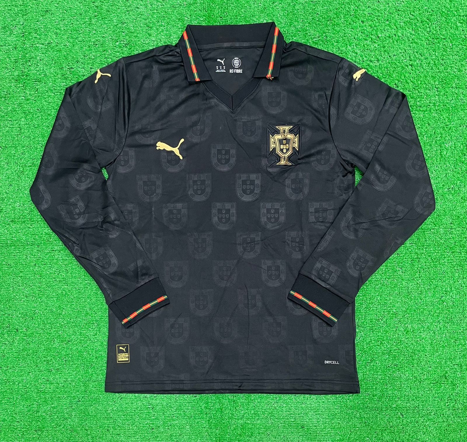 Portugal Black panther Ronaldo Full Sleeve Jersey WC 2026 [Superior Quality]
