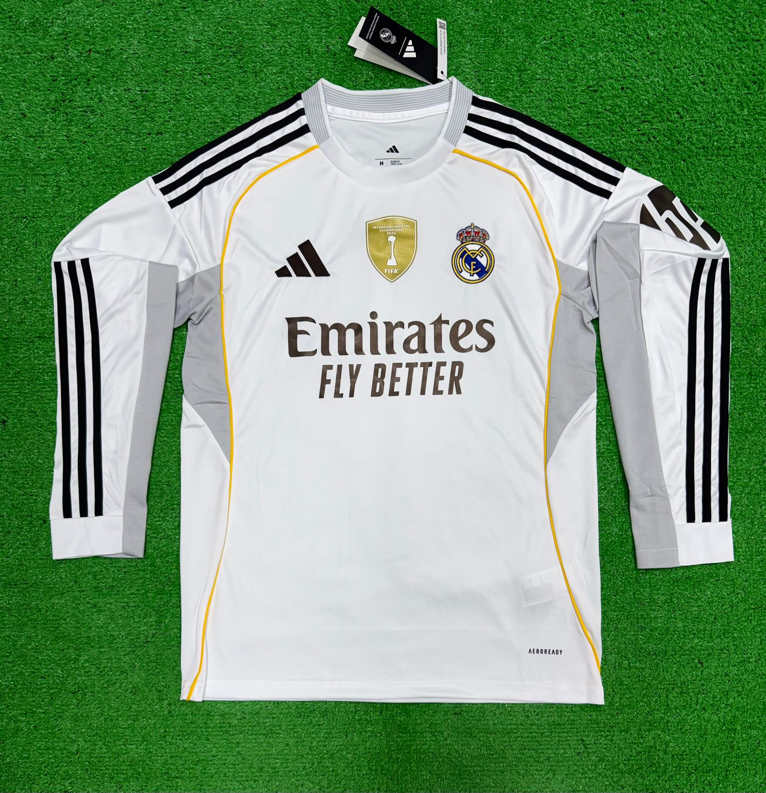 R Madrid Home Jersey Full sleeve with Badge 2025/26 [Superior Quality]