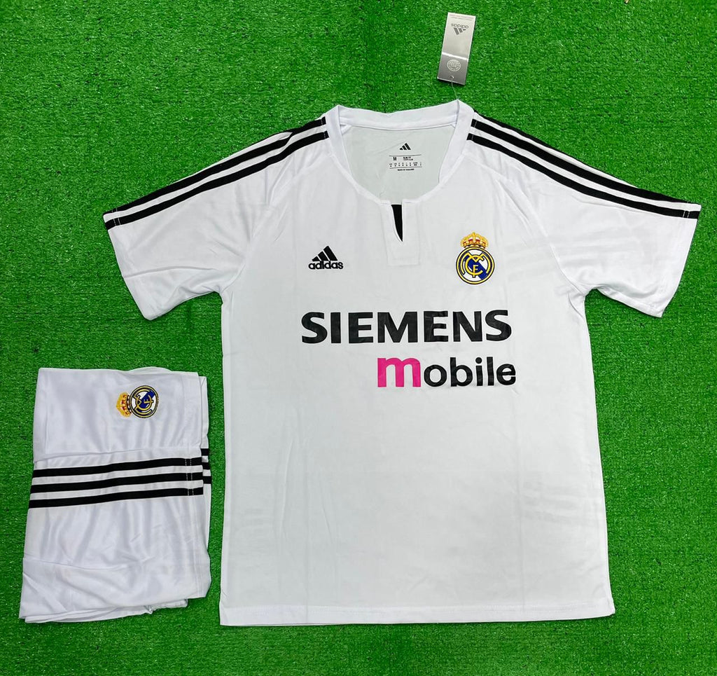 Retro Real Madrid Home Jersey with Shorts 2004-05