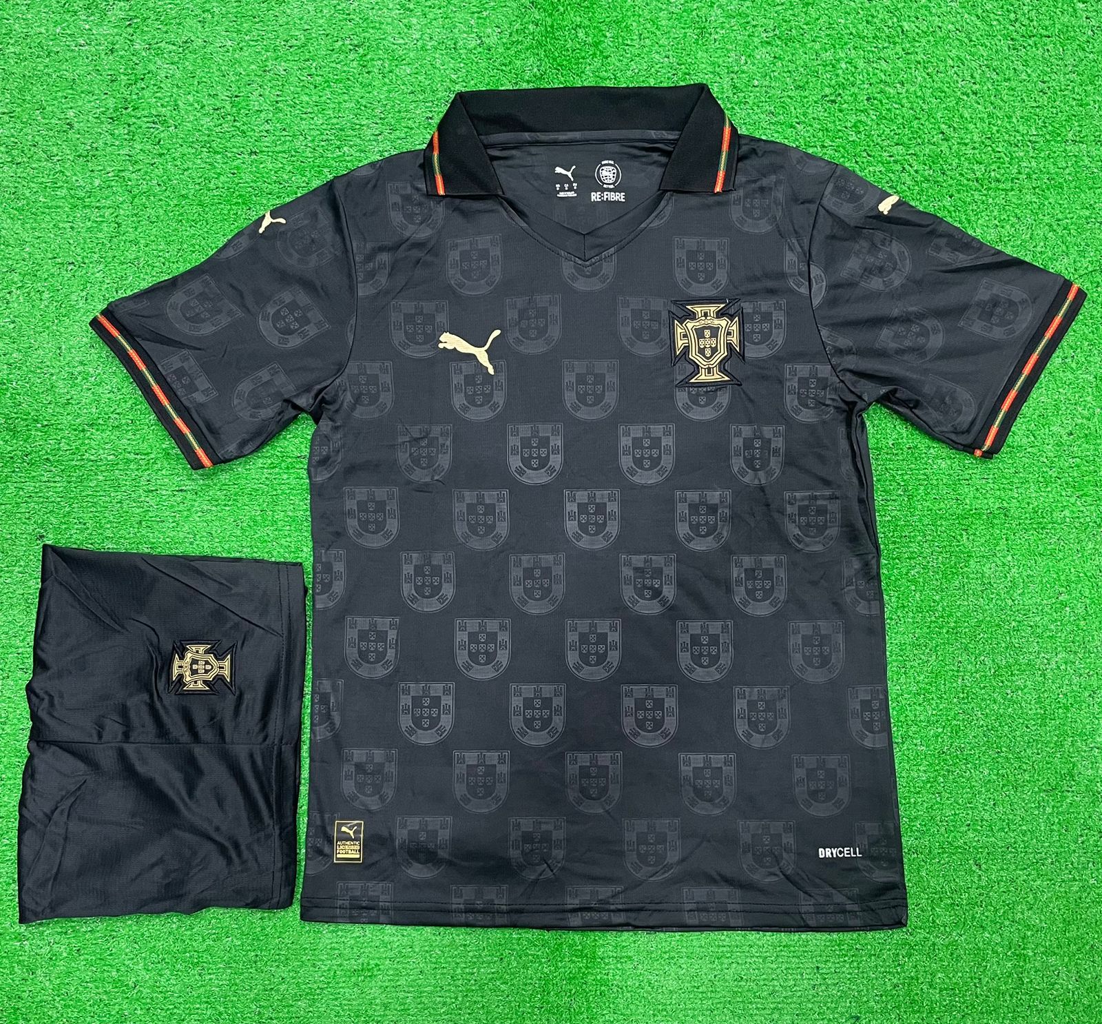 Portugal Black Panther Jersey with Shorts WC 2026 [Premium Quality]