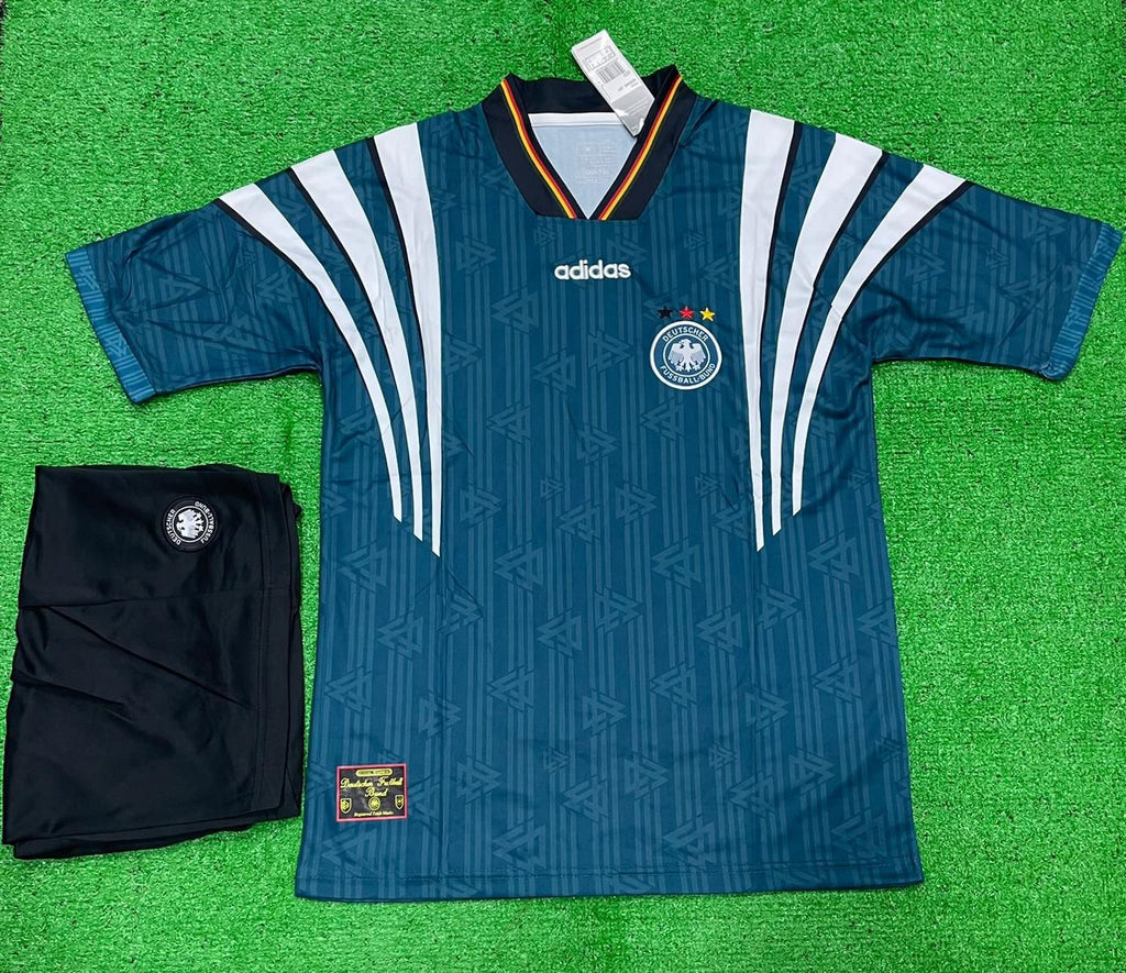 Retro Germany Away Jersey With Shorts 1996/97.