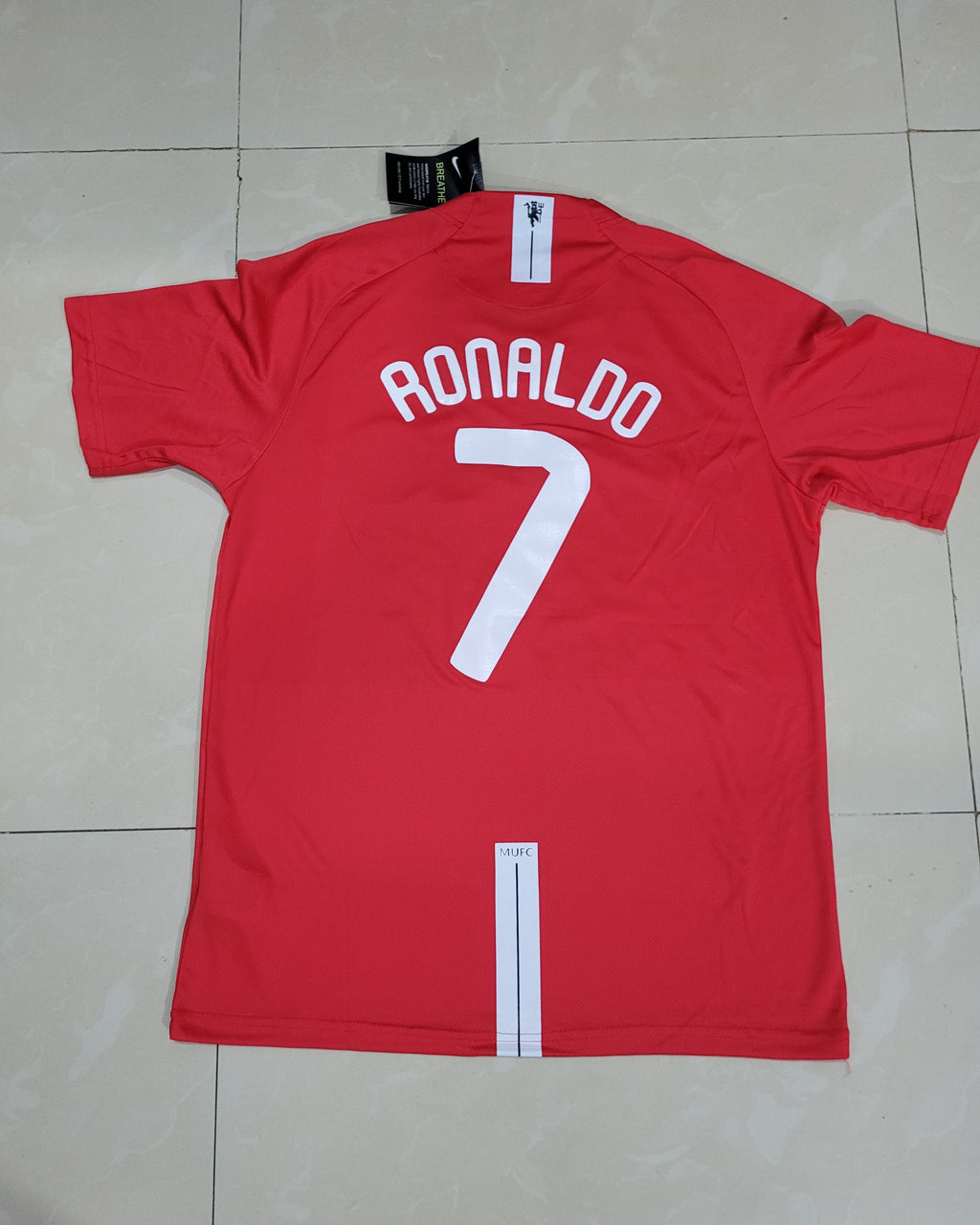 Retro Manchester United Home Ronaldo Jersey with Shorts UCL Final 2007/08