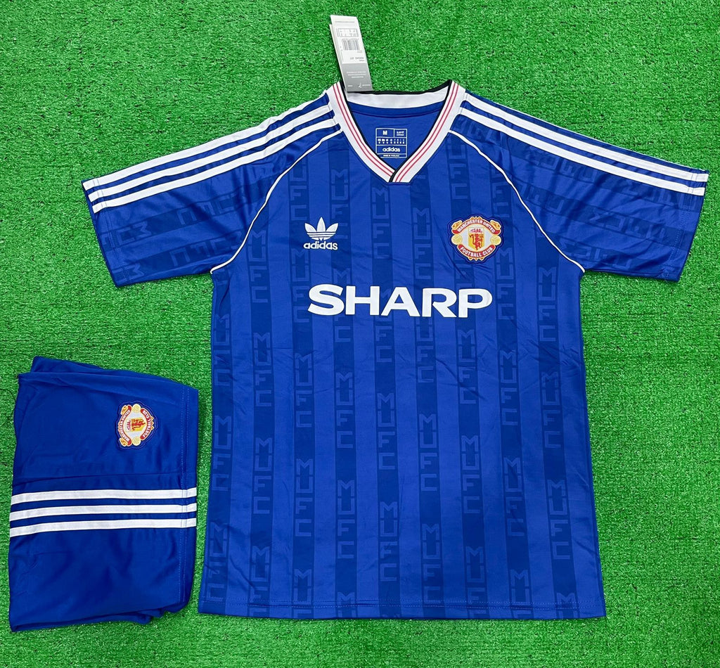 Retro Manchester United Away Ronaldo Jerseywith shorts 1988/90