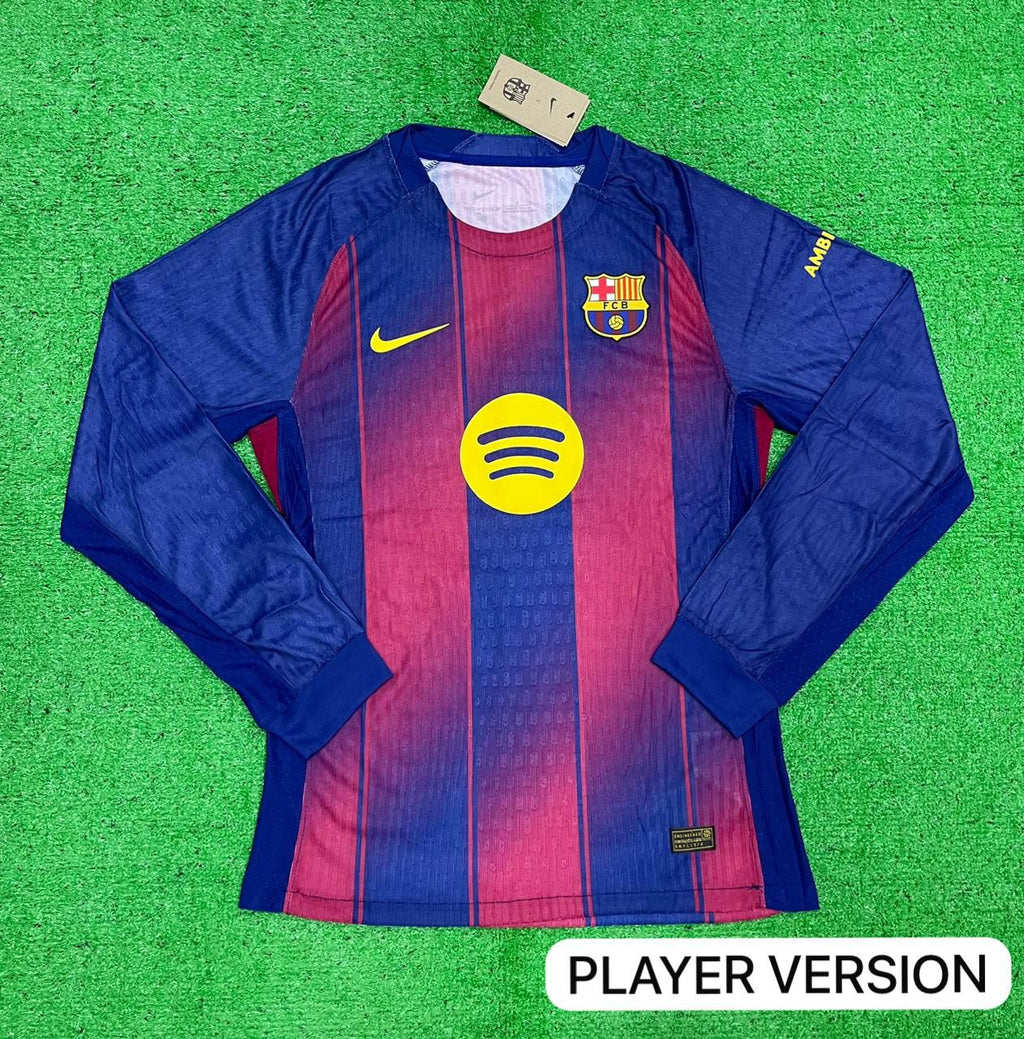 Barcelona Home Full Sleeve Jersey 2025/26 [Player's Quality]